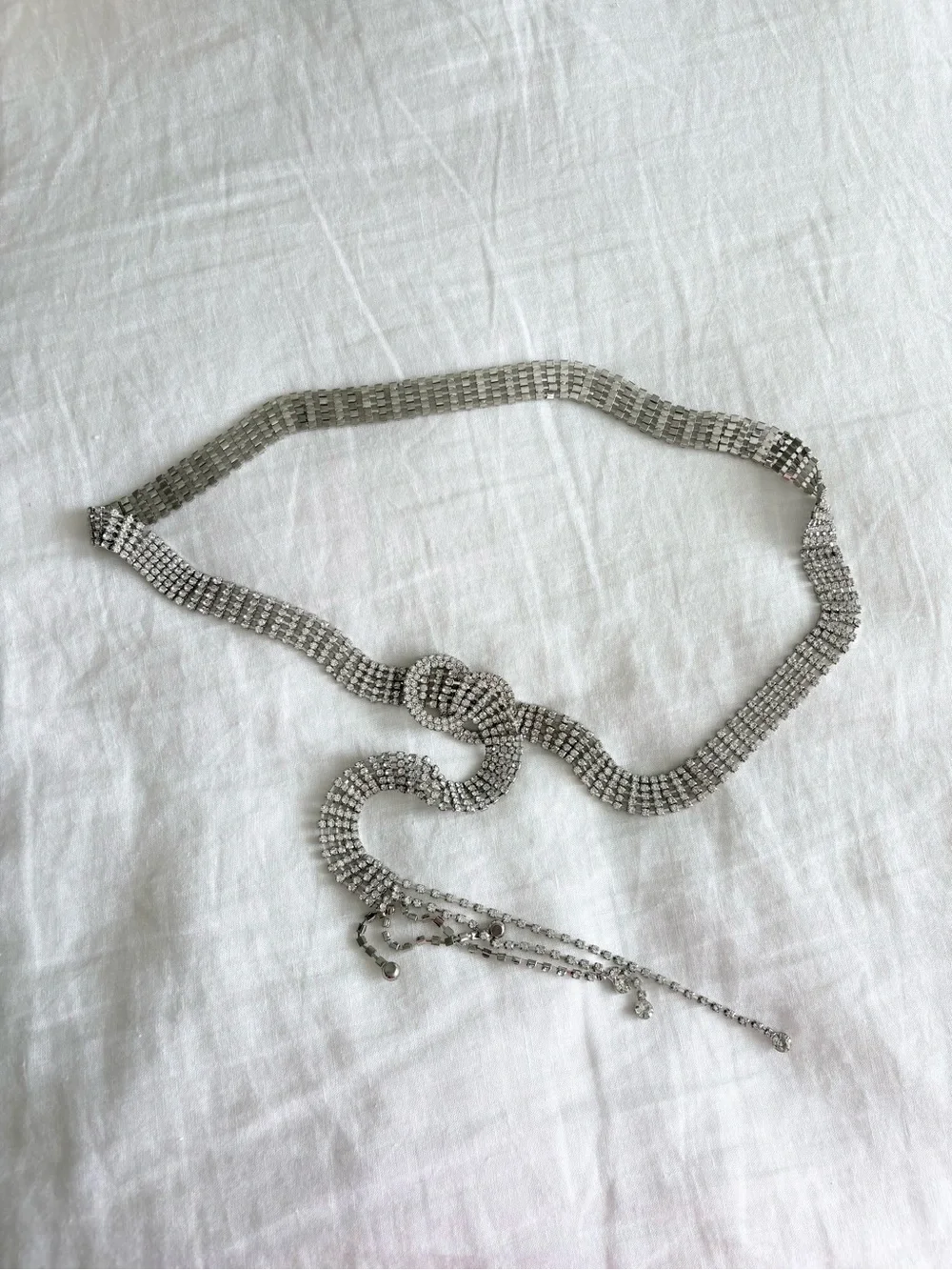 Rhinestone Chain Belt